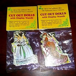 Cut out dolls with display stands